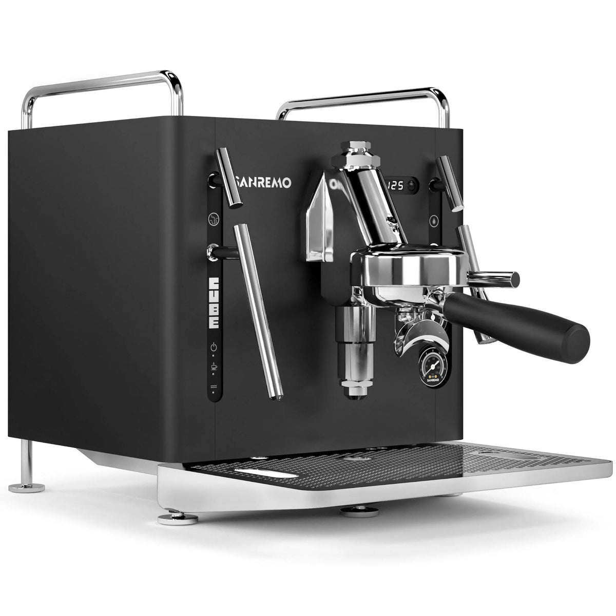 Sanremo Cube R espresso machine in Onyx Black