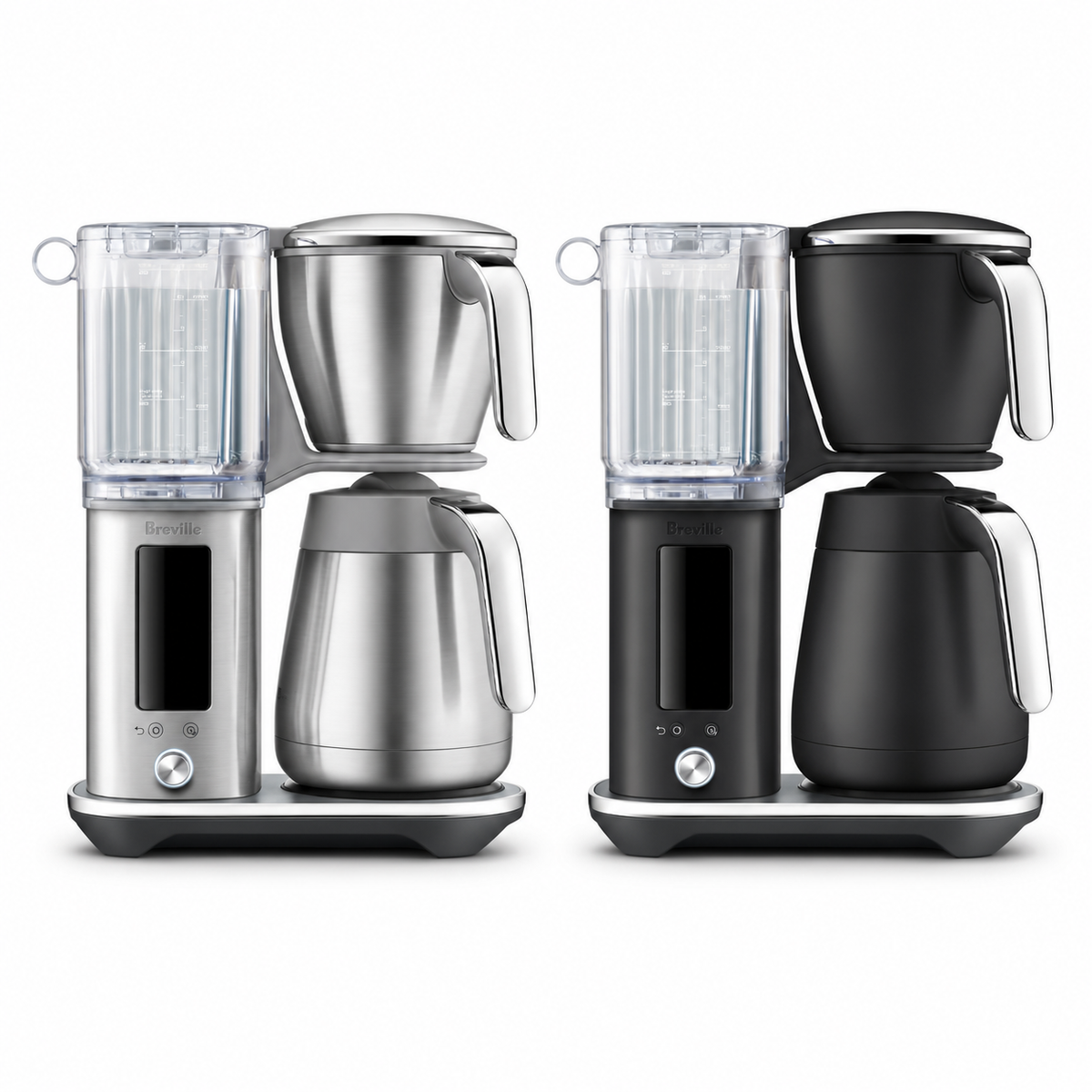 Breville Luxe Thermal Brewer in Brushed Steel and Black Truffle