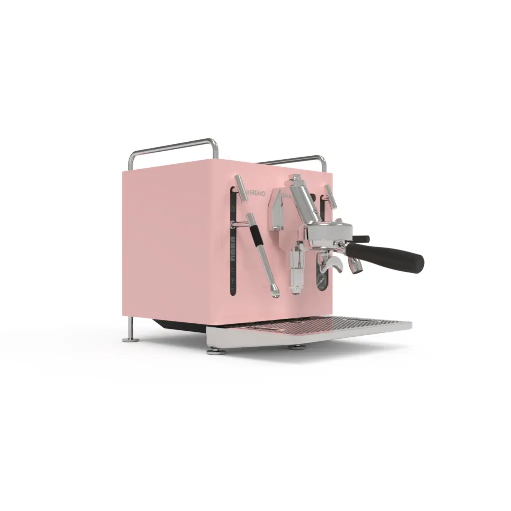 Sanremo Cube R espresso machine in Candy Pink